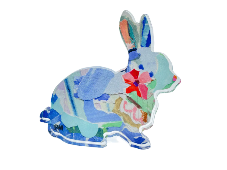 Blue Acrylic Bunny