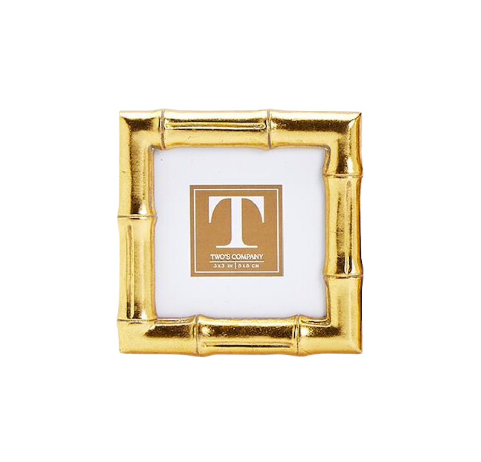 Mini Square Gold Bamboo Frame