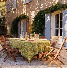 Load image into Gallery viewer, French Yellow and Green Tablecloth
