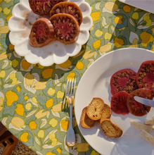 Load image into Gallery viewer, French Yellow and Green Tablecloth
