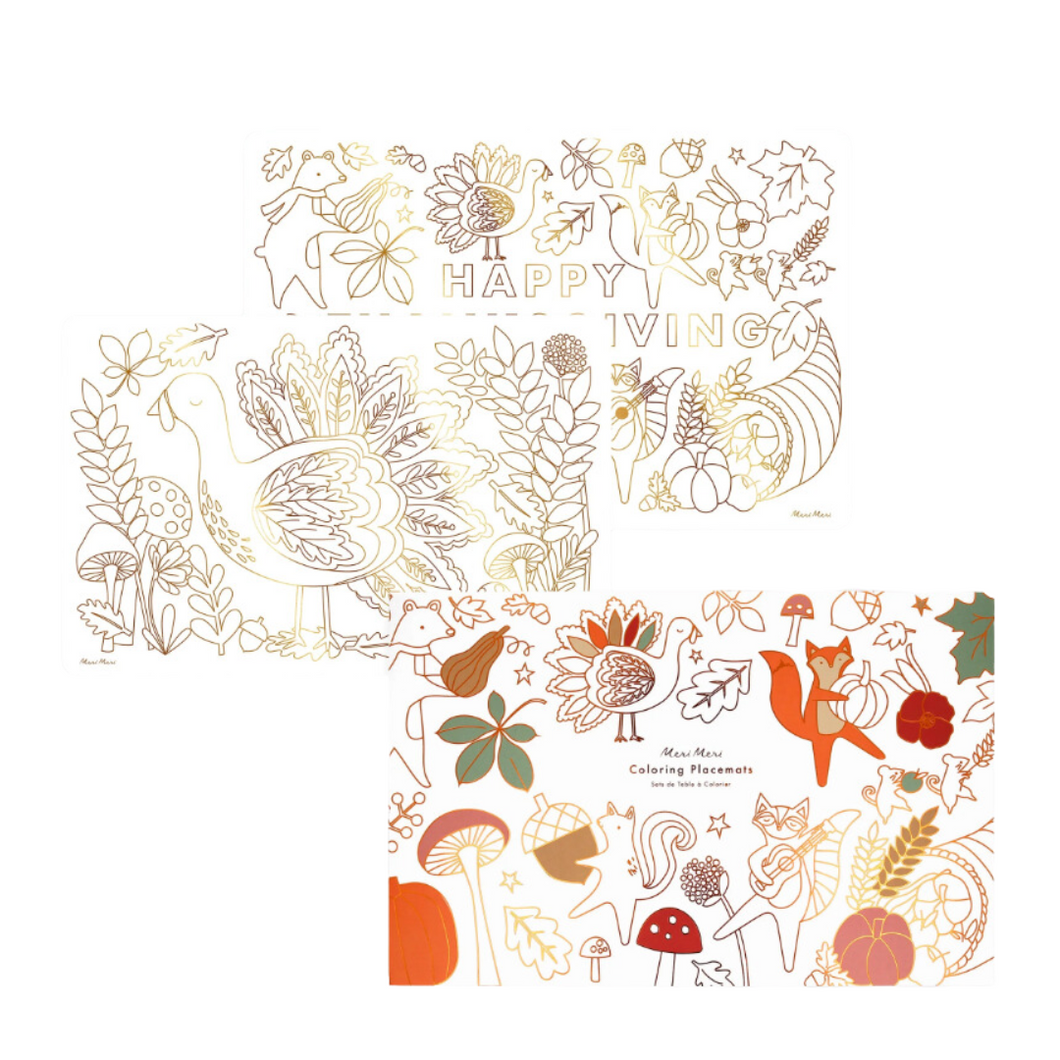 Thanksgiving Coloring Placemats