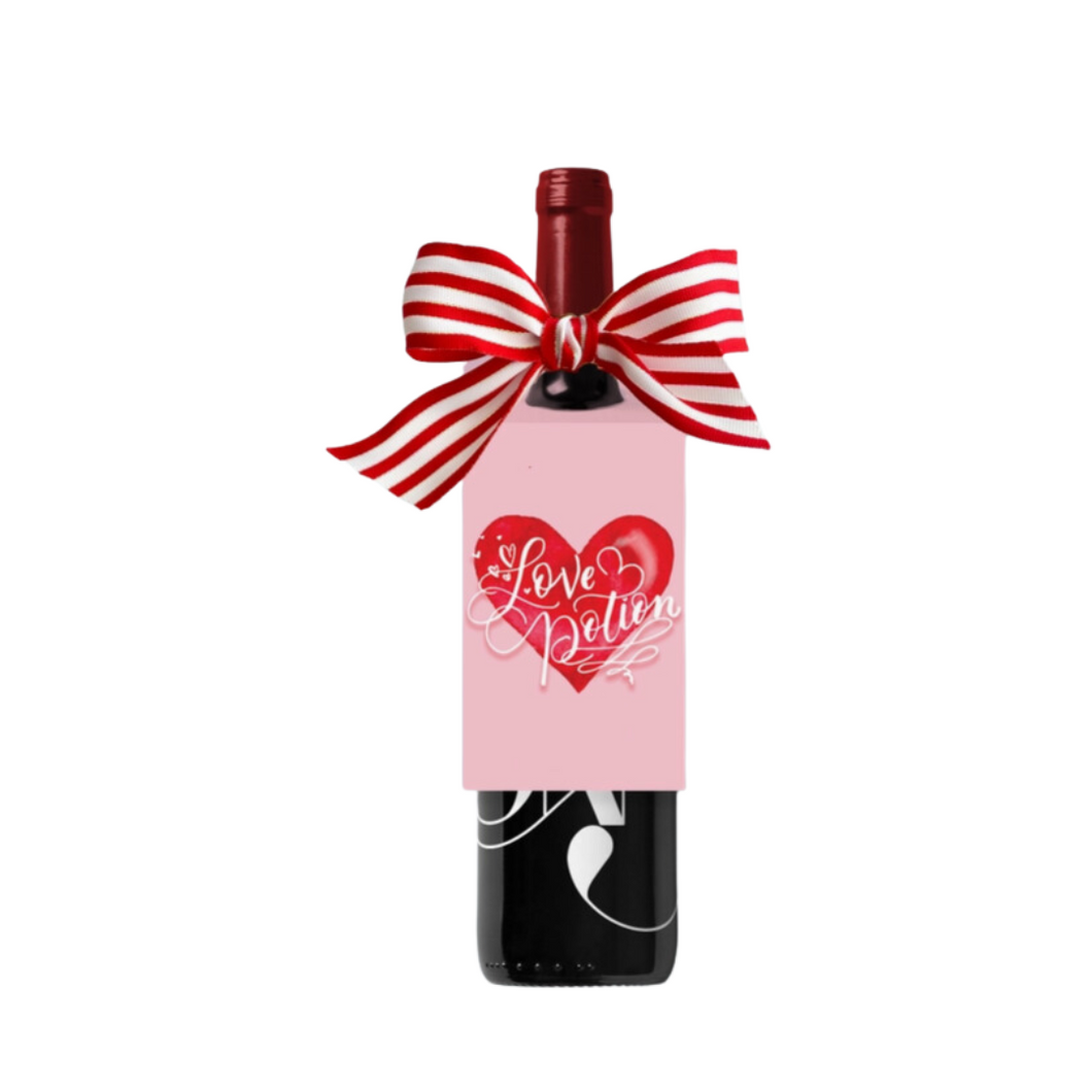 Love Potion Valentine's Day Wine Tags