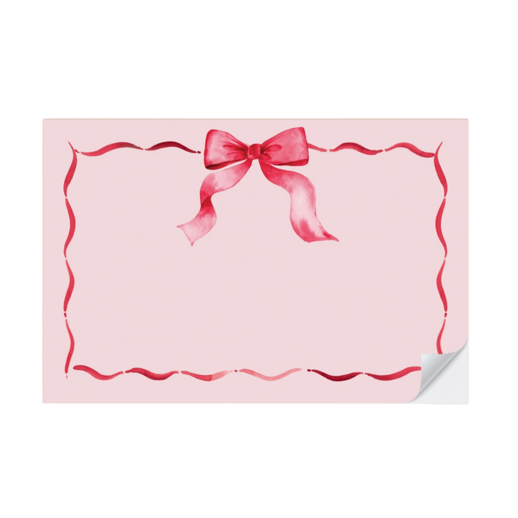 Red Ribbon Placemat Pad