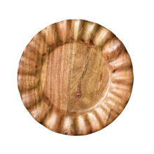 Load image into Gallery viewer, Wood Ruffle Dinnerplate
