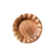 Load image into Gallery viewer, Wood Ruffle Salad Plate
