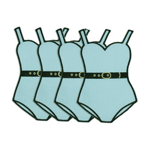 Load image into Gallery viewer, Swimsuit Cocktail Napkin - Set of 4
